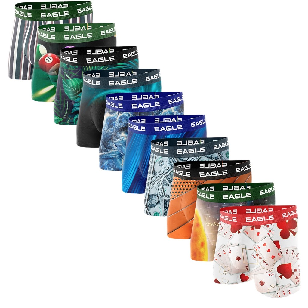 Kit Com 15 Cuecas Boxer Masculina Extremamente Confortável Para o Dia a Dia