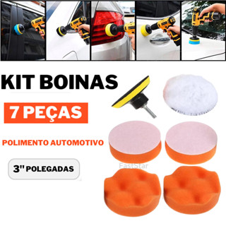 7 Peças Kit Polimento para Furadeira/Polimento de Carro/Kit de Esponja de Polimento em Oferta na Shopee