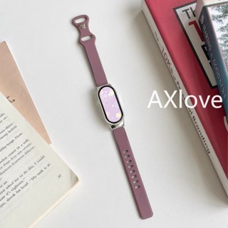 Pulseira De Substituição De Fivela De Silicone Para Xiaomi Mi Band 8 7 6 5 4 3 NFC 4/3/5/6 Butterfly Buckle