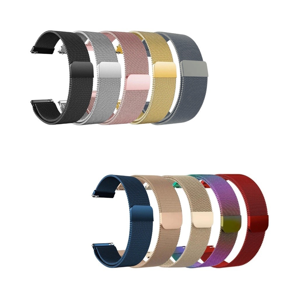 Pulseira milanês malha inoxidável luxo 20mm | 22mm para Amazfit GTR Gear S3 Galaxy [Envio imediato]