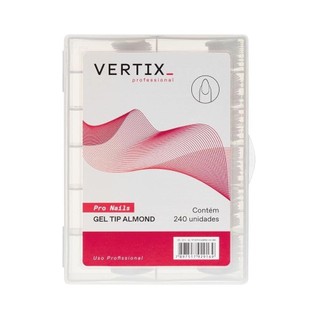 Gel Tip Vertix Almond 240un em Oferta na Shopee