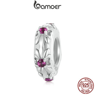 Bamoer 925 Sterling Sliver CharmVintage Iris Acessórios Para Pulseira