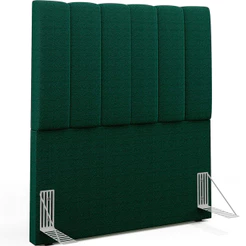 Cabeceira Cama Box Solteiro 100 cm Dália W01 Bouclê Verde - Lyam Decor