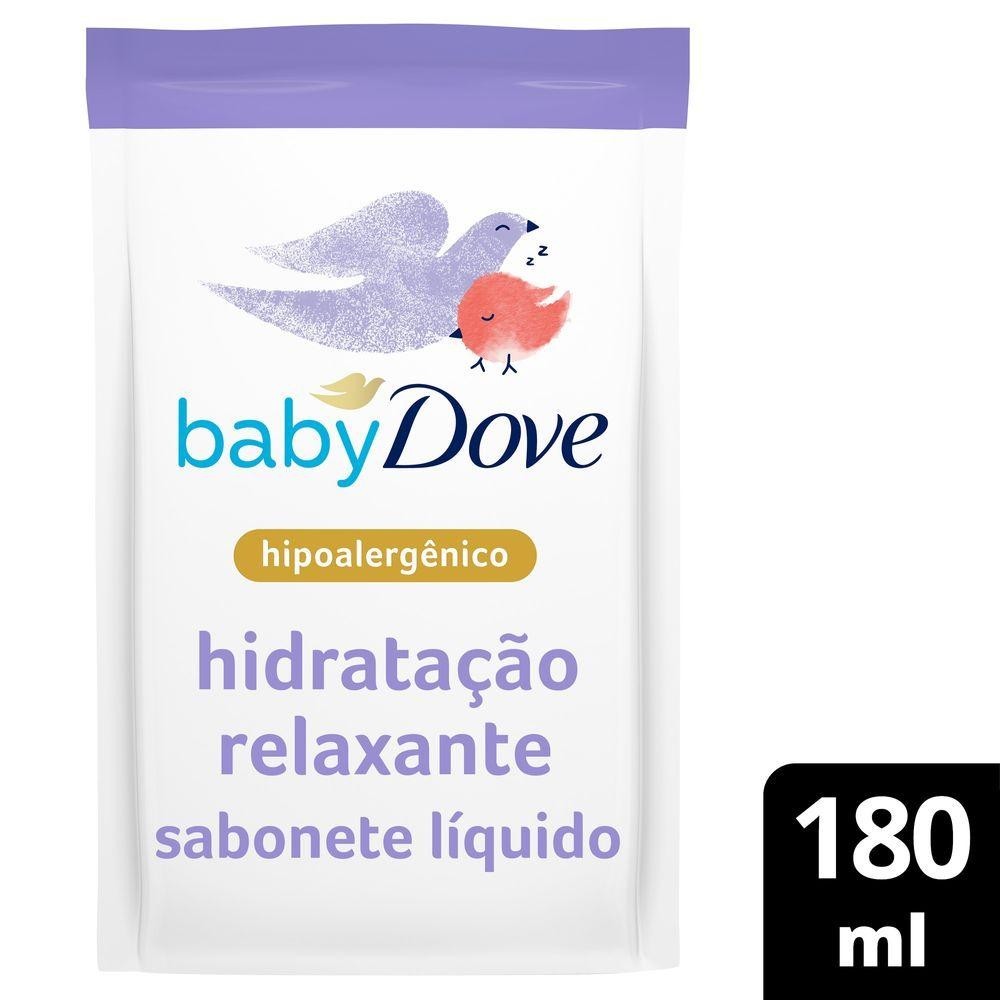 Refil Sabonete Liquido de Glicerina Baby Dove Hora de Dormir 180ml em Oferta na Shopee