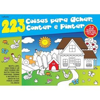 223 COISAS PARA ACHAR, CONTAR E PINTAR em Oferta na Shopee