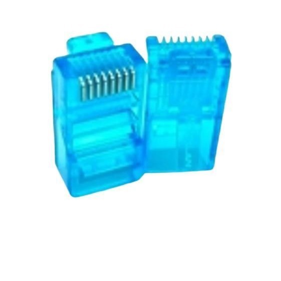 Kit Rj45 Gold Cat5 Macho Cabo Rede Lan Plug 100 Conectores