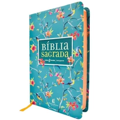 Bíblia Sagrada | NVI | Leitura Perfeita | Letra Grande Capa Couro Soft | Flores | Thomas Nelson Brasil