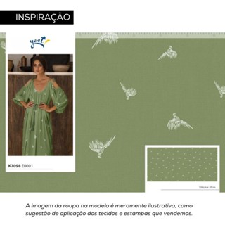 E o Vento Levou - 100% Viscose - Tecido Estampado Digital em Oferta na Shopee
