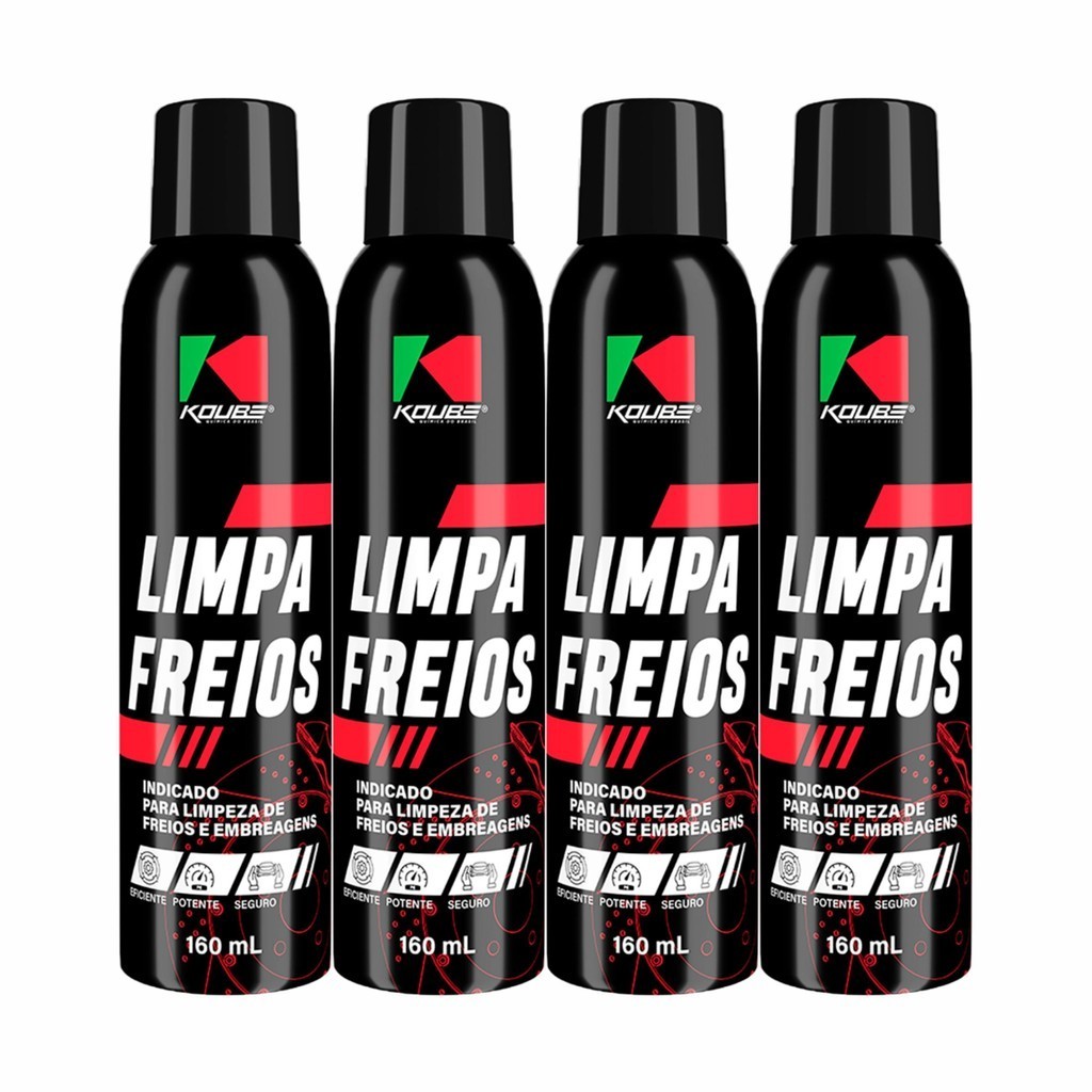 Limpa Freios 160 ML Koube - 4 unidades