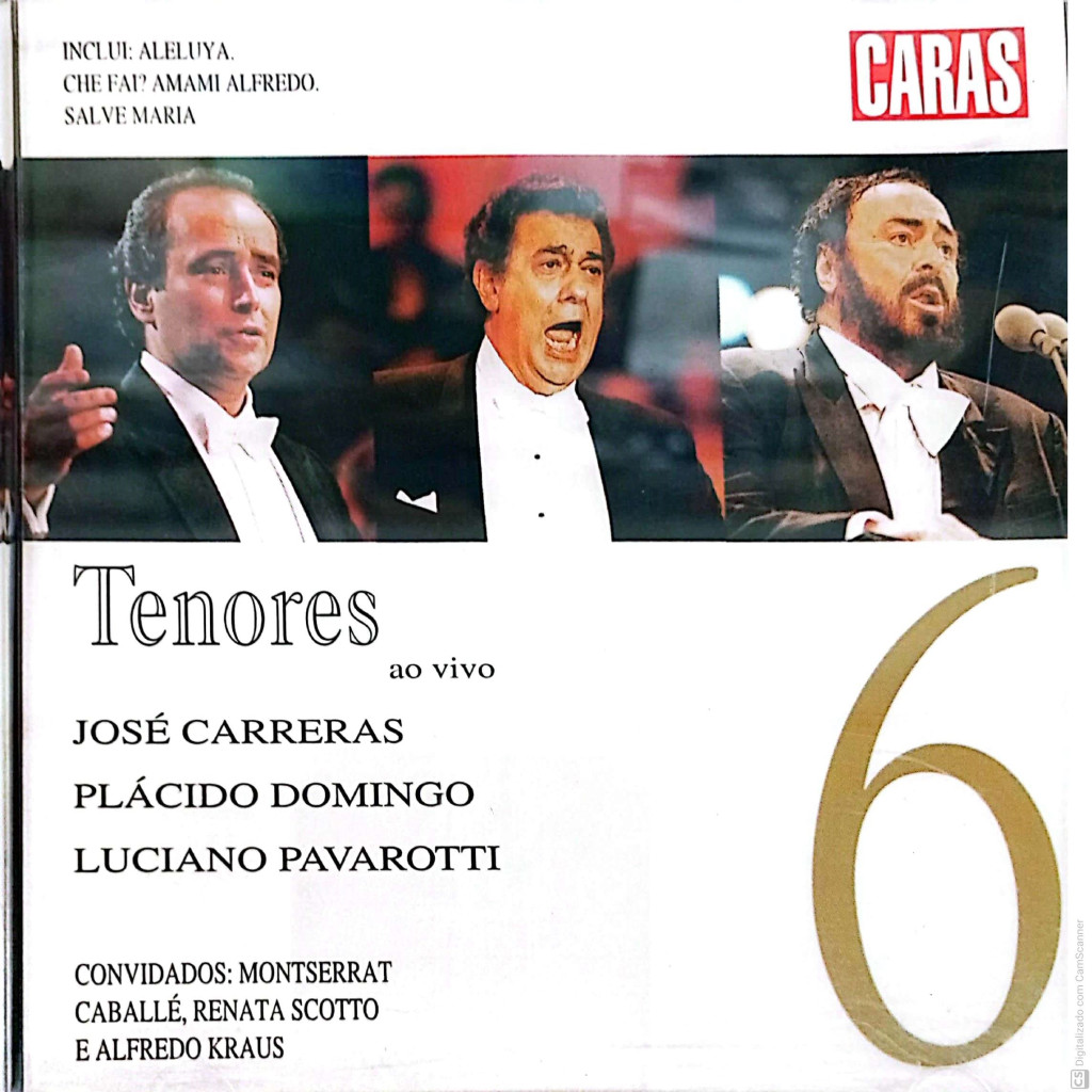 TENORES - COLEÇÃO REVISTA CARAS interprete JOSÉ CARRERAS , PLACIDO DOMINDO , LUCINAO PAVAROTTI