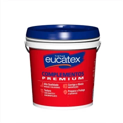 Massa Corrida Eucatex 5,8kg Branco Fosco Exterior Acrílica