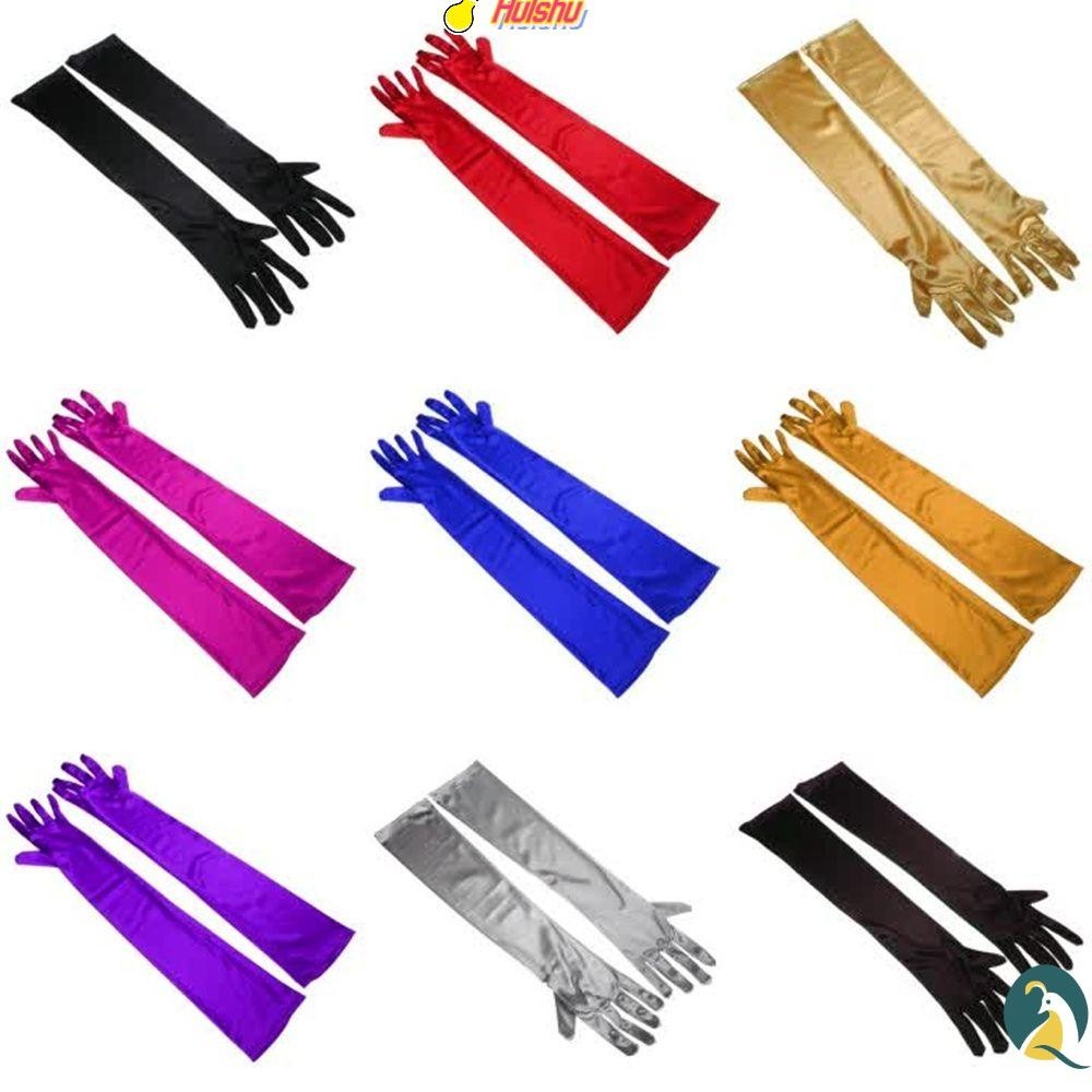 CAN Luvas Longas De Dedo Clássicas De Festa De Noiva Acessórios De Fantasia em Oferta na Shopee