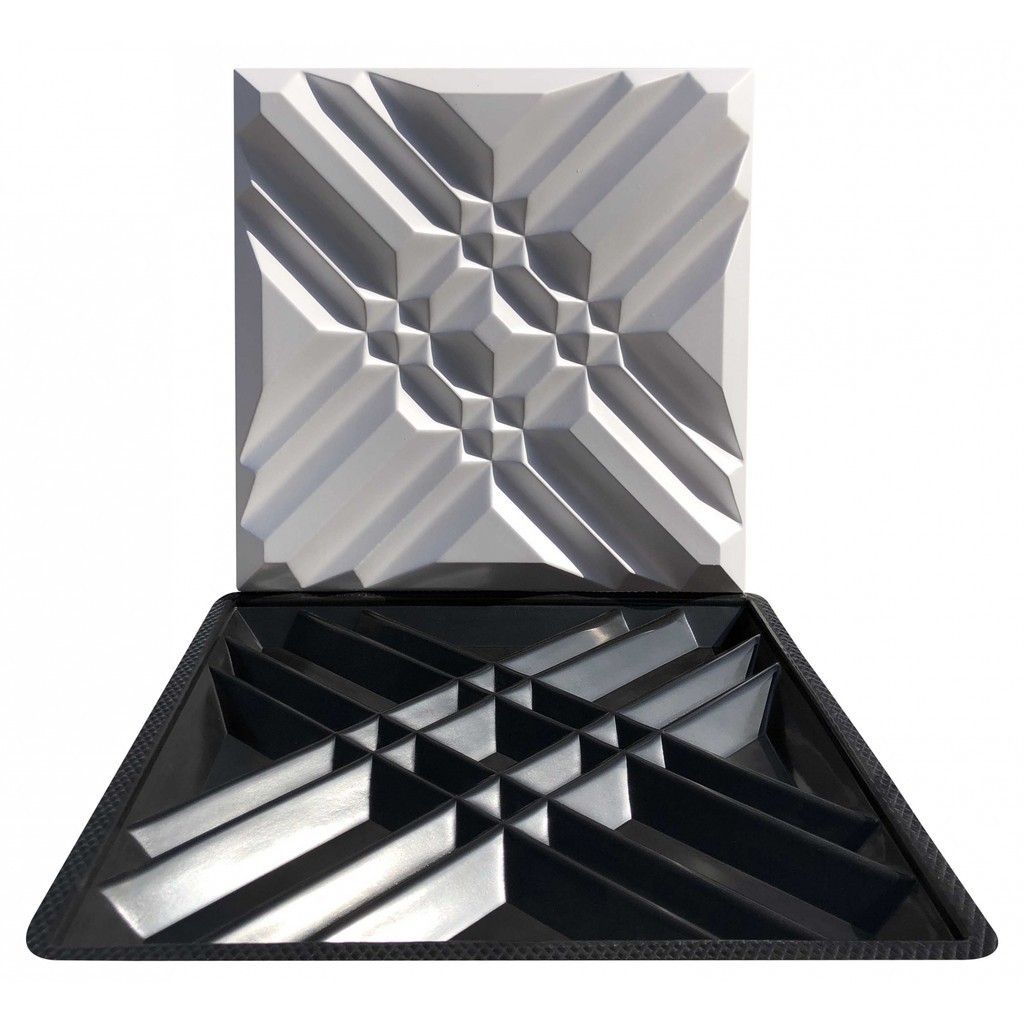 Forma 3D Gesso e Cimento ABS - Xis 40x40