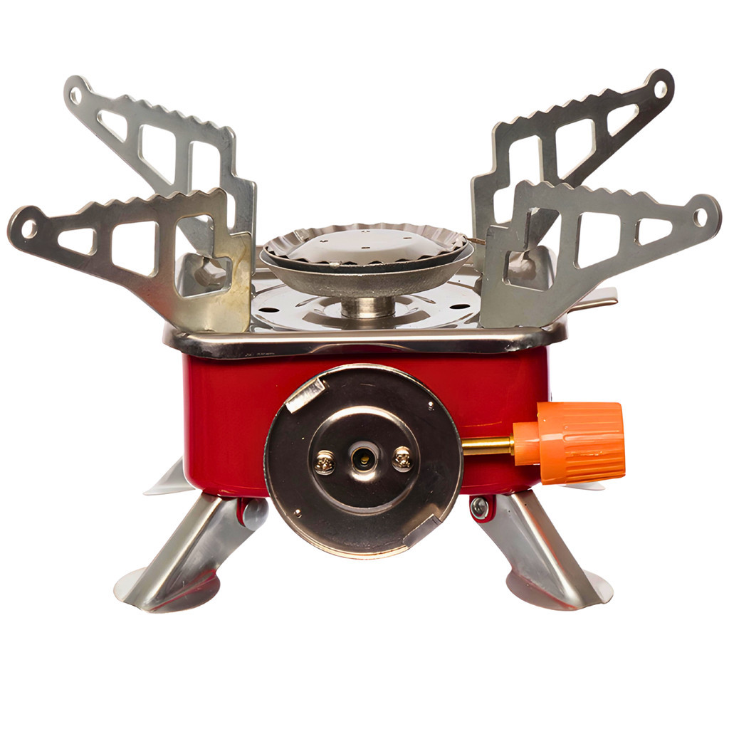 Mini Fogareiro Portátil Camping à Gás 1 Boca Fogão Inox
