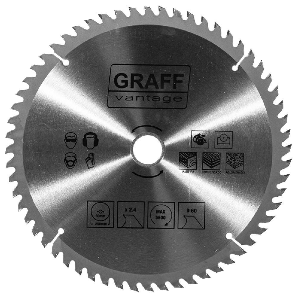 Serra Circular C/ Pastilha De Metal Duro P/ Madeira 10''60d (579,0012) - Graff Vantage
