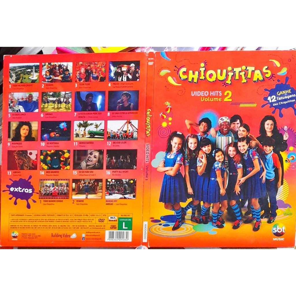 DVD Original Chiquititas Volume 2 Acompanha As Tatuagens
