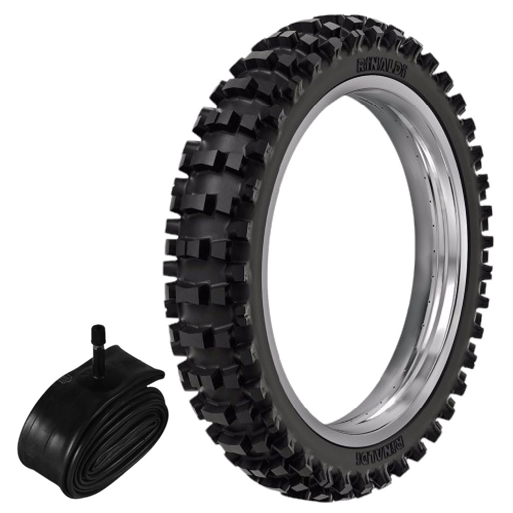 Kit Pneu Crf230 Ttr 230 100/100-18 59m Sr39 Rinaldi + Camara