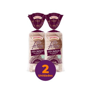 Kit c/ 2 Pão de Forma Vegano Wickbold do Forno 100% Nutrição 500g em Oferta na Shopee