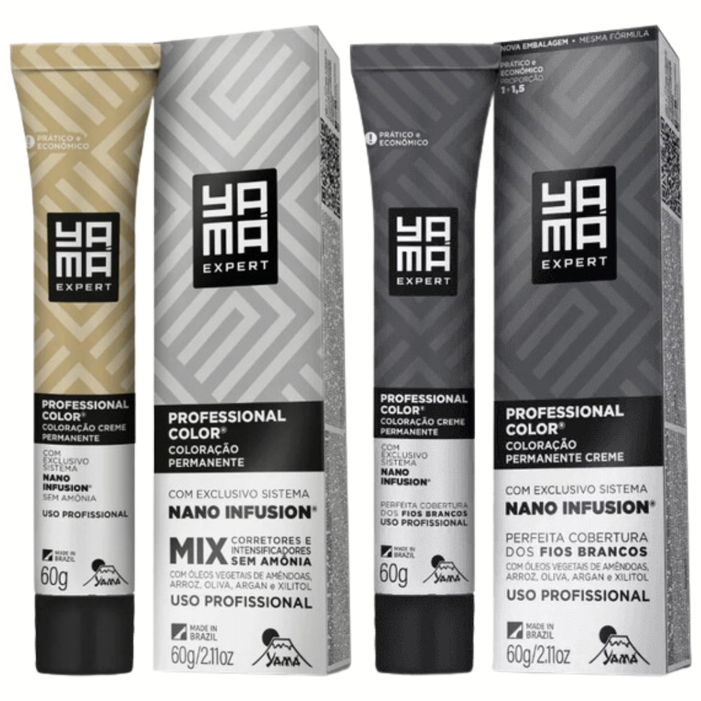 Coloração Yama Profissional Color Nano Infusion Tintura Tinta Cabelo Todas As Cores Escolha 60g