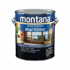 Verniz Brilhante Acetinado e Fosco Para Madeiras Montana 3,6l
