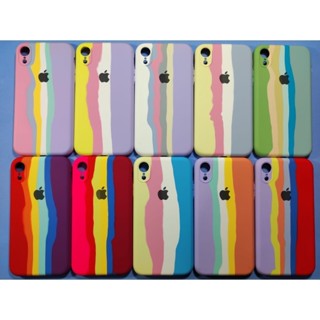 Capa Capinha de Celular Flexível De Soft Arco-Íris Colorido Para iPhone XR - - - - CP 022