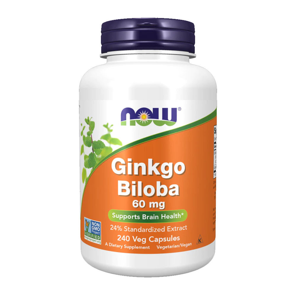 Ginkgo Biloba 60mg Now Foods 240 Cáps Importado - Health