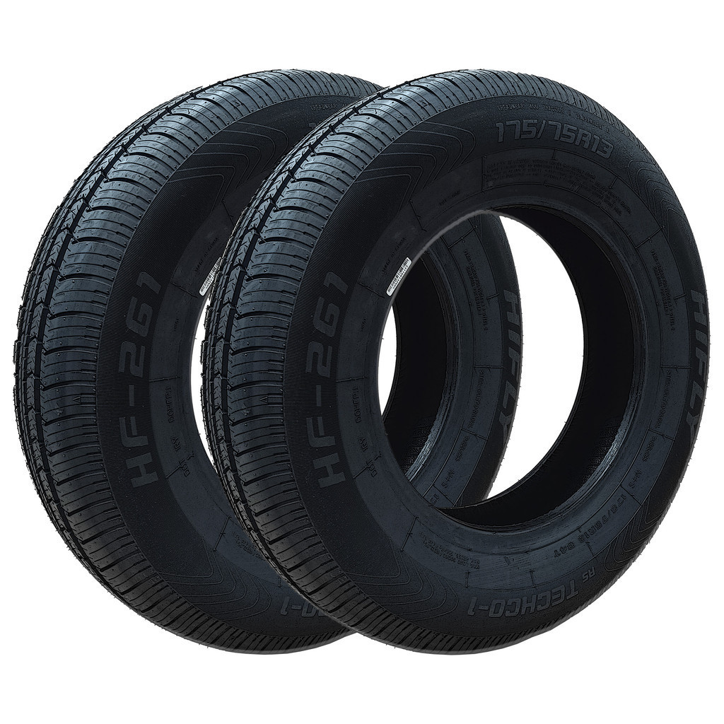 Kit 2 Pneus Novos 175/75 R13 Hifly HF-261 84T Bicos de Brinde Envio Imediato