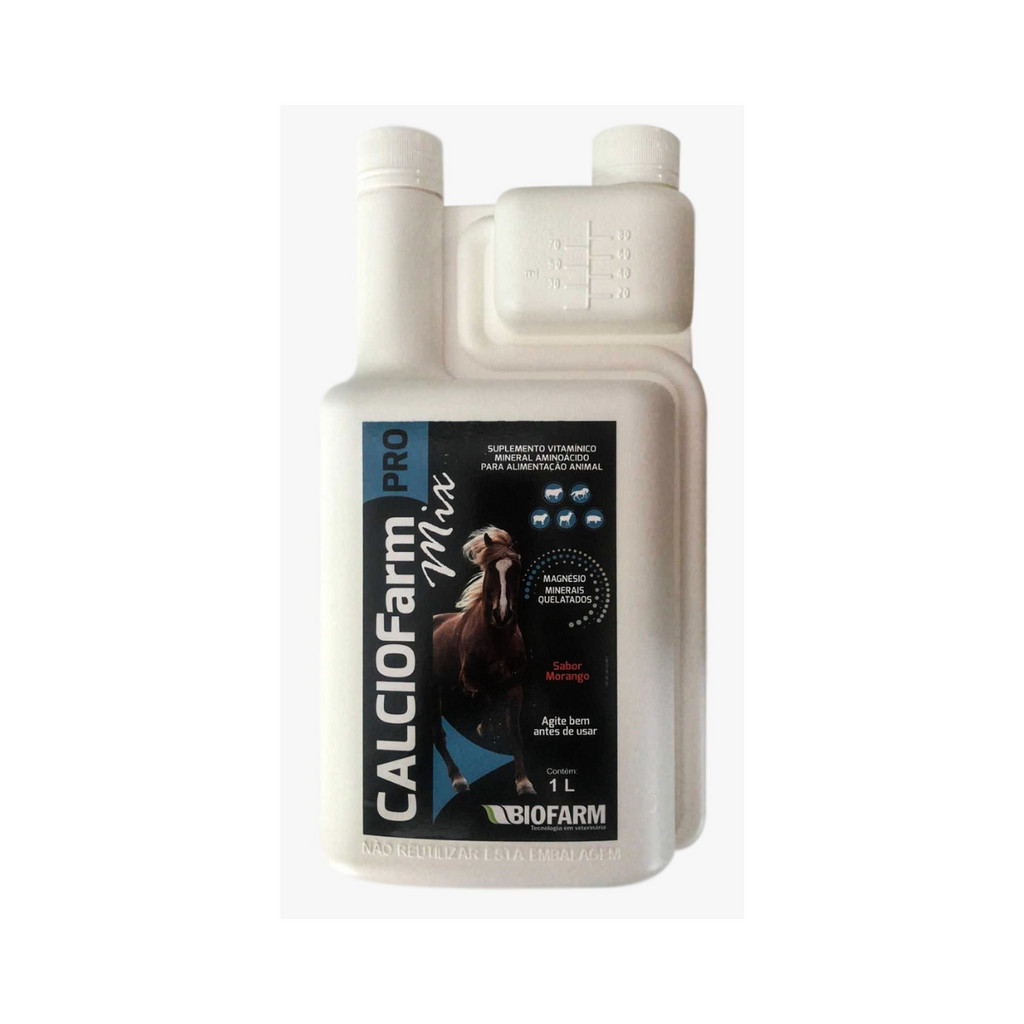 Suplemento Oral Equinos e Suínos Calciofarm Mix Pro - 1 litro