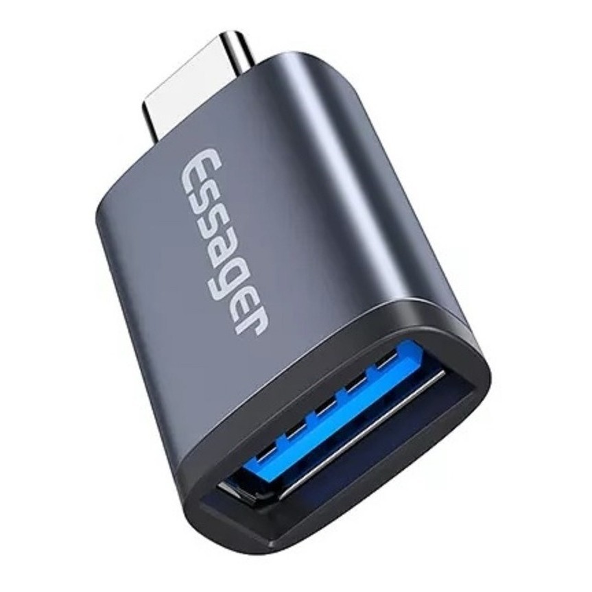 Adaptador Usb 3.0 Fêmea Para Usb Tipo C Macho 5gbps 3a Essager