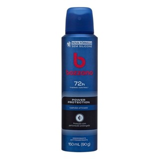 Desodorante Bozzano Aerosol Power Protection Carvão Ativado Antitranspirante 72h 150ml