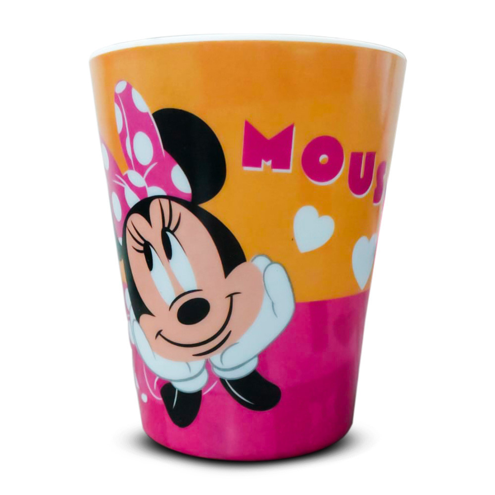 Copo Infantil Disney Minnie Meninas Melamine 300ml Yangzi em Oferta na Shopee
