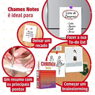 Bloco de anotações s/pauta Notes 80mmx115mm 300fls Chamex em Oferta na Shopee
