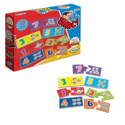 Jogo Associando Números e Quantidades Turma da Mônica 20 Peças Xalingo - 1057.6