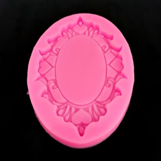 Molde de Silicone de Moldura Oval - C4157. em Oferta na Shopee