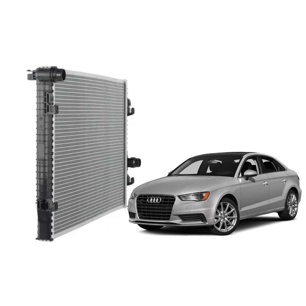 Radiador de Água Audi A3/S3 1.8/2.0 TFSI 2013 em diante - Barra Parts - 5QM121251A