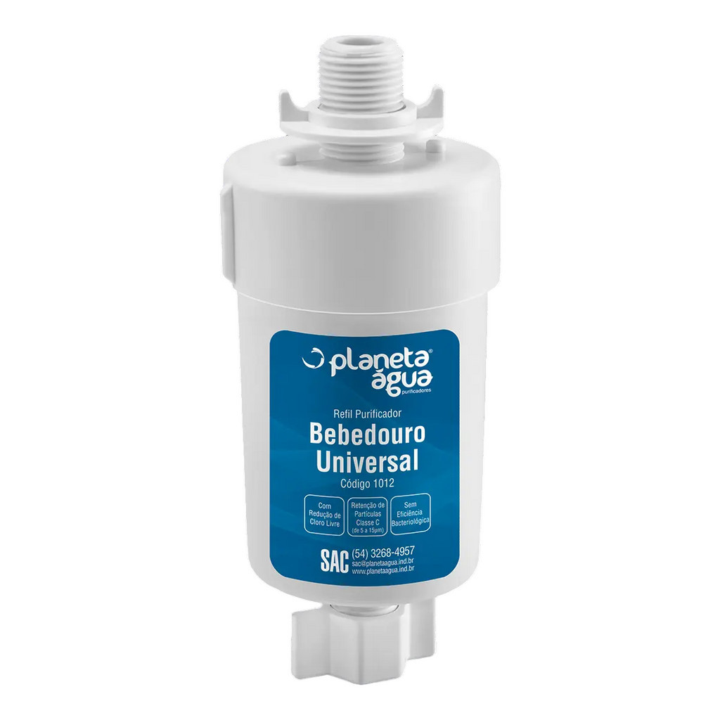Refil Bebedouro Universal  Planeta Água 1012A - Rosca 1/2"