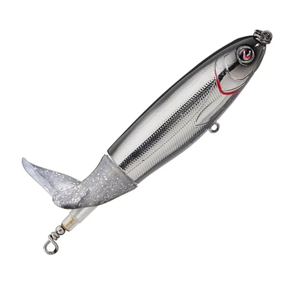 Isca Artificial De Superfície Para Pesca Pescaria River 2 Sea Whopper Plopper Fishing 130 13cm 39gr Cor Chrome Black