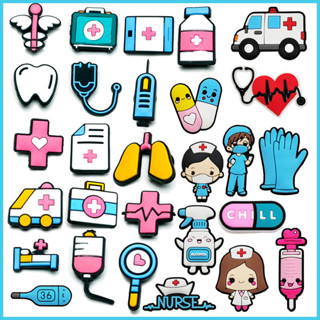 Acessórios para sandálias Pinos PVC Fofo Saúde Enfermeira Doutora Chinelos Sapatos Botão De Encanto em Oferta na Shopee