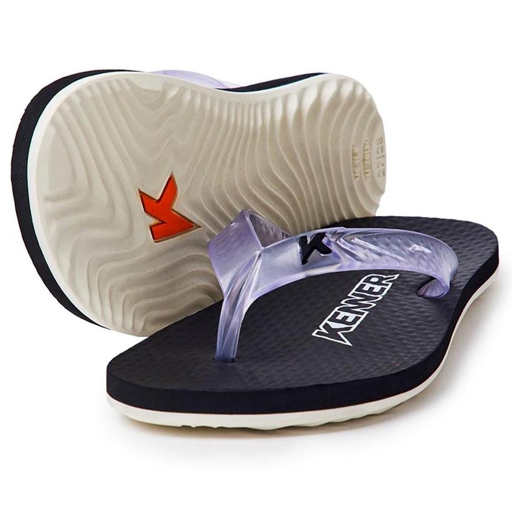 Chinelo Infantil Kenner New Summer Kids - Preto e Branco - Baby & Kids Fashion