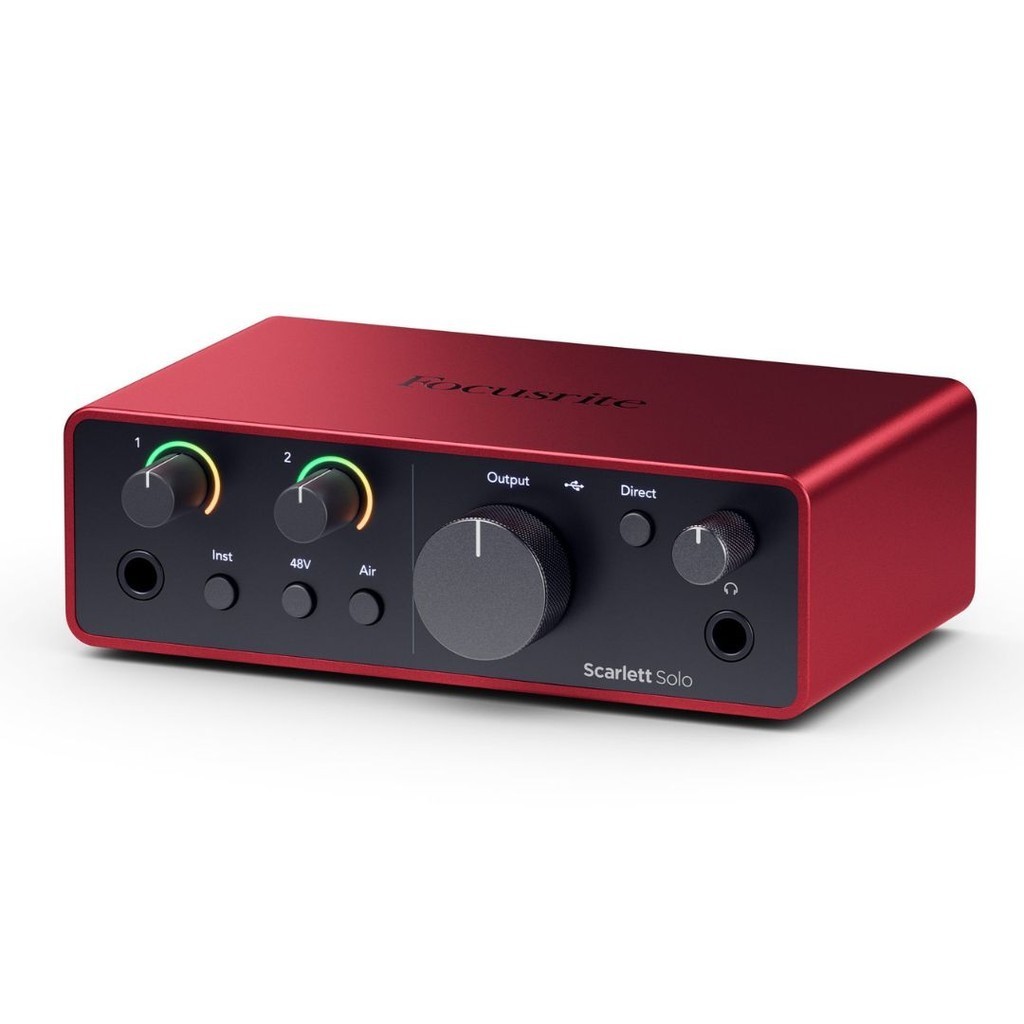 Interface de Áudio Focusrite Scarlett Solo 4th Gen