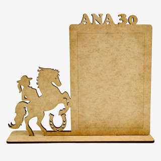 Kit 20 Porta Retrato Cowgirl Cavalo Em Mdf Cru Personalizado em Oferta na Shopee