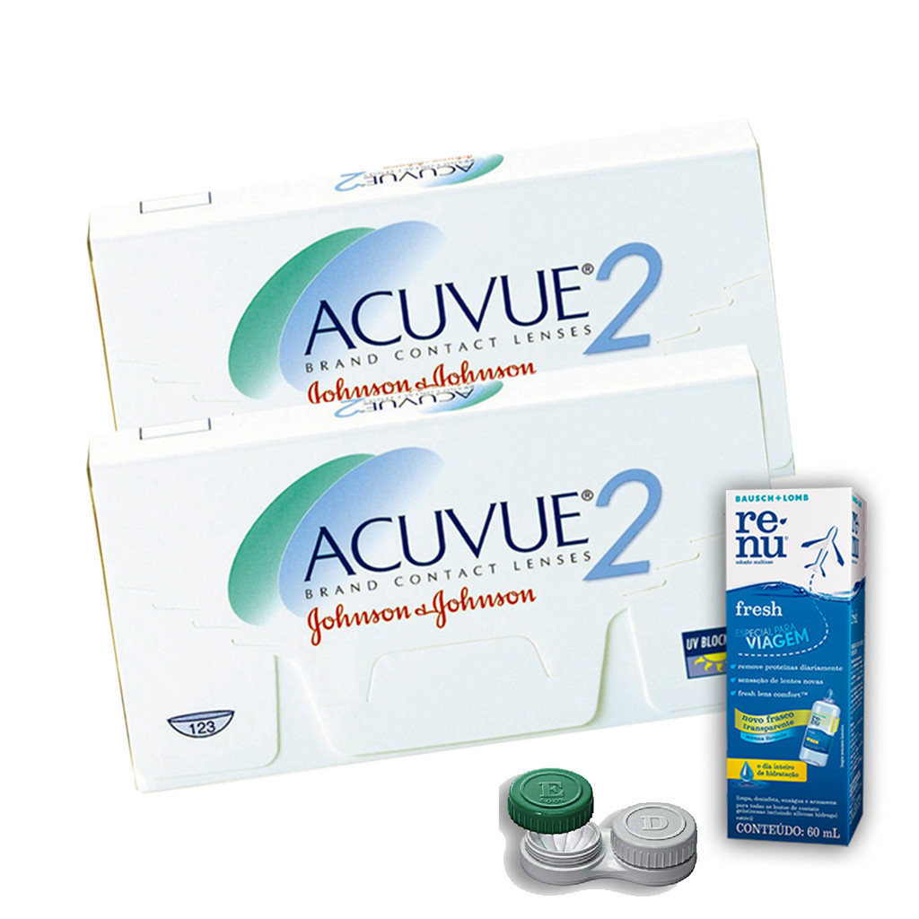 Lente De Contato Acuvue 2 - 02 Caixas em Oferta na Shopee