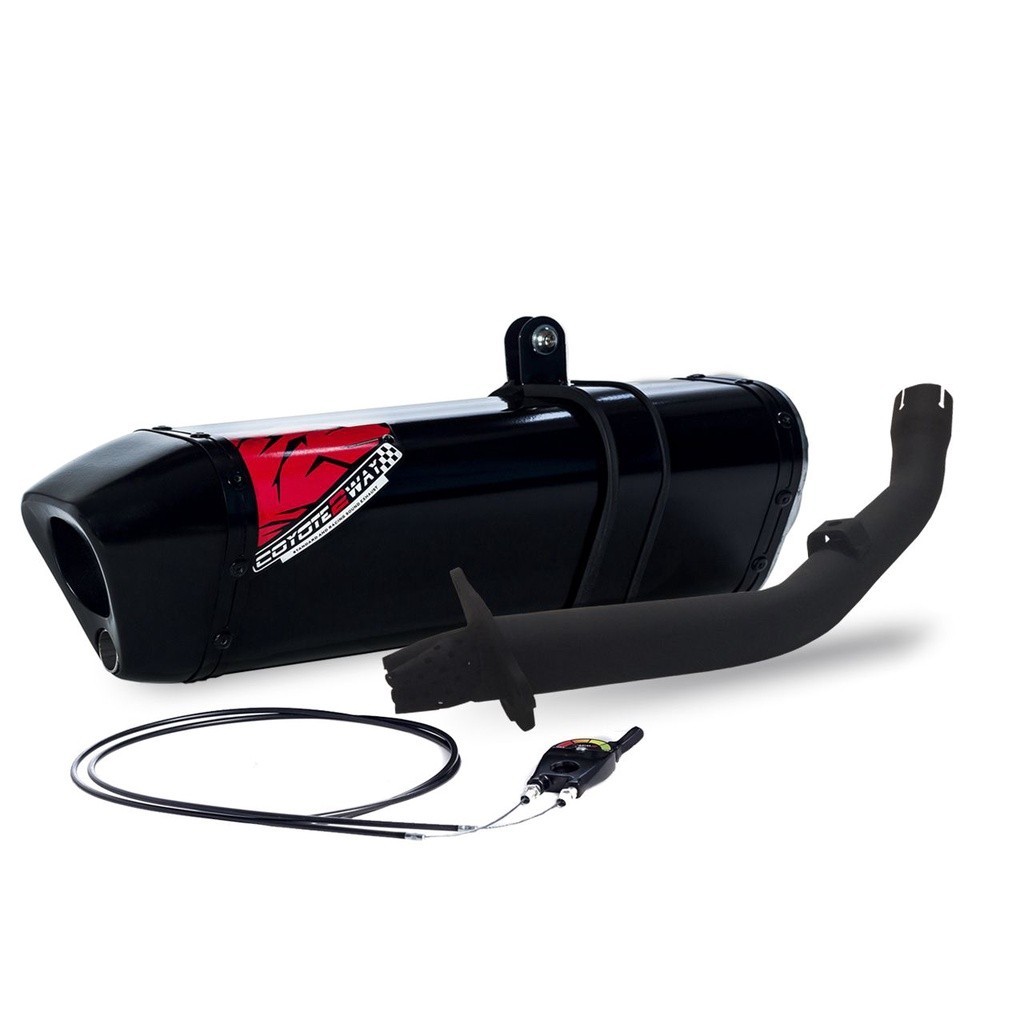Escape / Ponteira Coyote Modelo TRS 2 Way + Mais em Alumínio - Lander XTZ 250 até 2018 - Yamaha