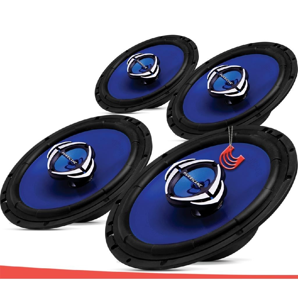 Detalhes do Kit Alto Falantes Dianteiros e Traseiros Ford Ka Hatch e Sedan 2014 até 2021 - Hurricane Class 520w