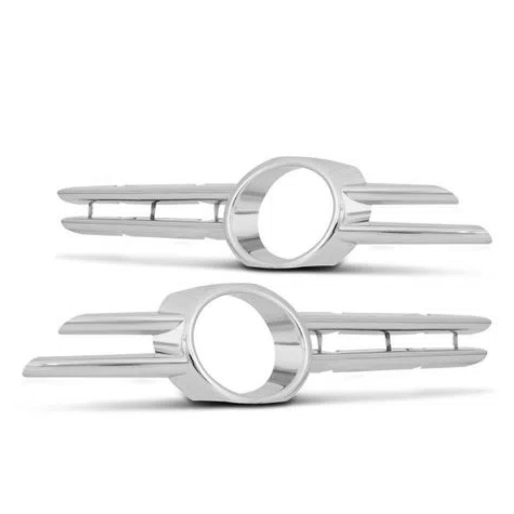 Par Moldura Milha Fox Spacefox 2007 A 2009 Cromada