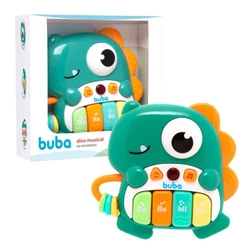 Dino Musical de Atividades Buba Notas Musicais Dó Ré Mi Fá Brinquedo Educativo com Luz 19702