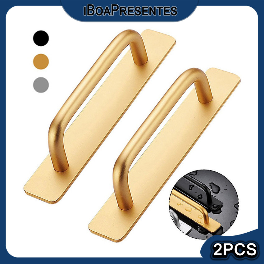 kit 2 Puxador De Porta Auto-adesivo Alumínio 200mm Sem Furar PRONTA ENTREGA em Oferta na Shopee
