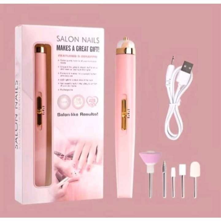 Lixadeira Caneta Elétrica de Unha Lixa Profissional Bloco Motor Bivolt MANICURE/PEDICURE Caneta Artística Sem Fio