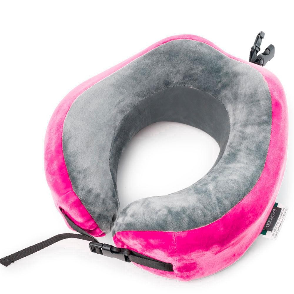 Almofada de Pescoço Compacta Flex Rosa em Oferta na Shopee