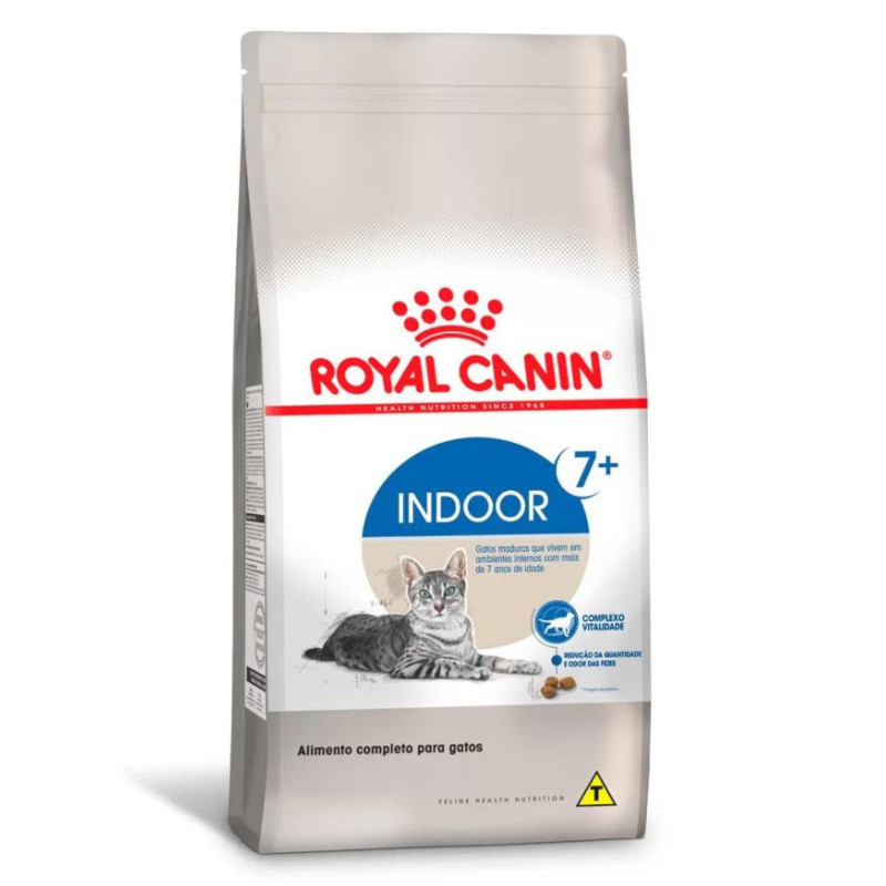 Ração Royal Canin Indoor Gatos Idosos Com Mais de 7 Anos 400g em Oferta na Shopee